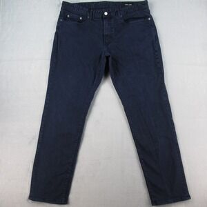 Bonobos Mens Slim Fit Jeans 38x32 Dark Wash Navy Blue Stretch Denim